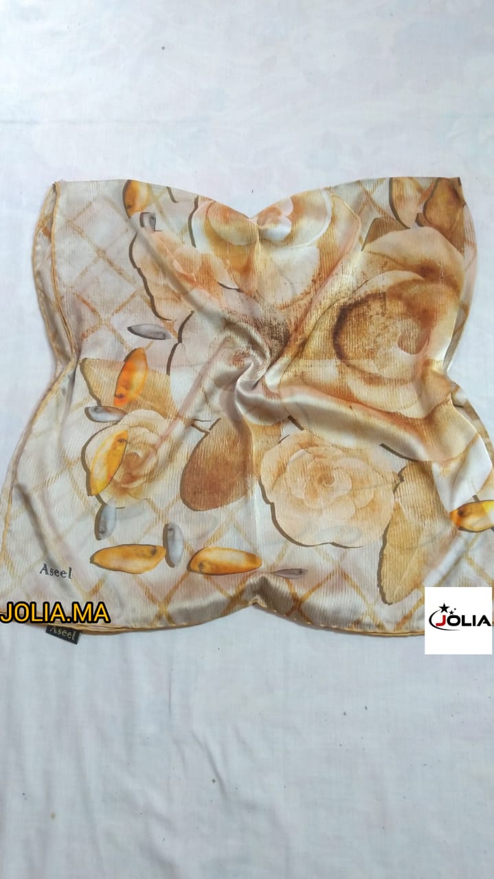 Foulard satin multi couleurs