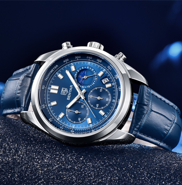 montre hommes BY-5193 en cuir