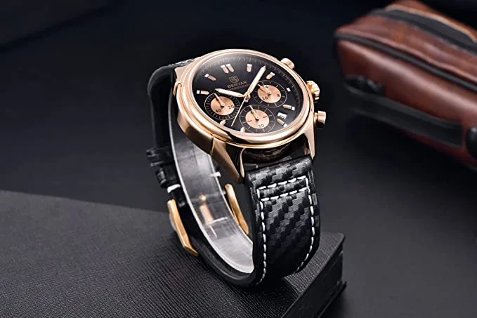 BY-5195 BENYAR CUIR montre homme