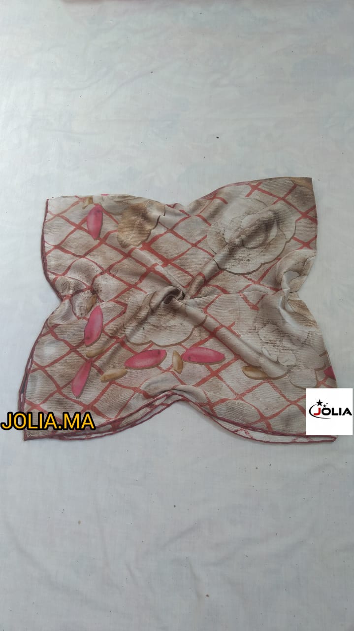 Foulard satin multi couleurs