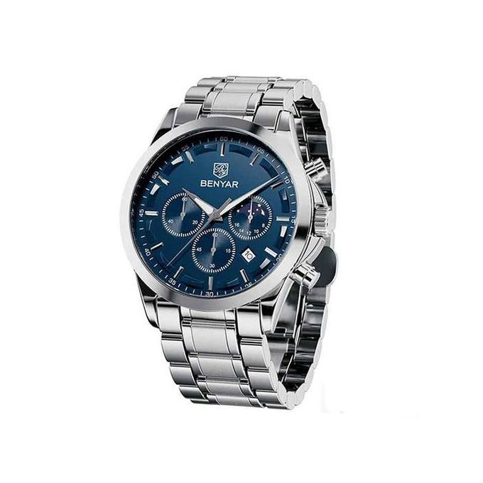 BENYAR BY-5160 montre homme cuir