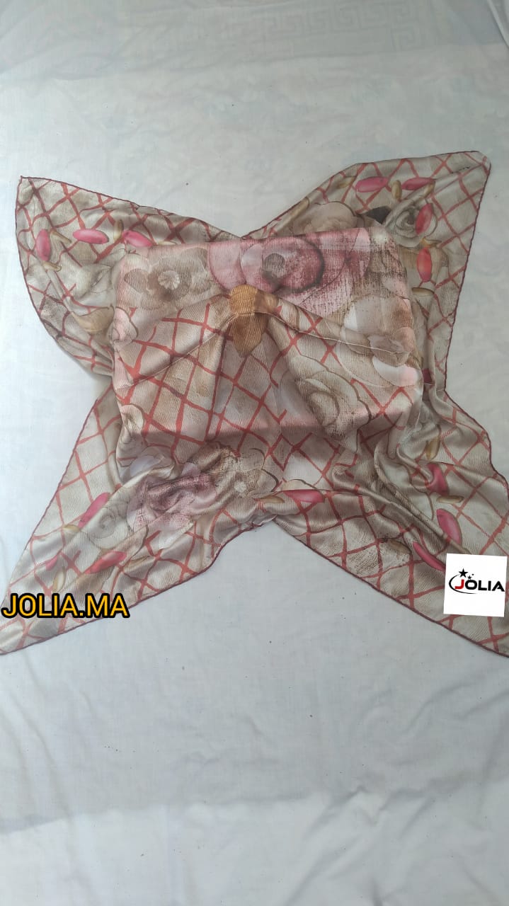 Foulard satin multi couleurs