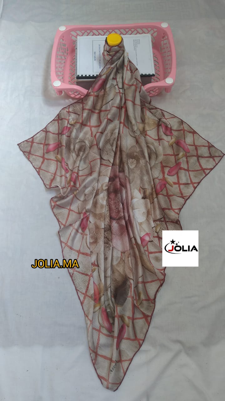 Foulard satin multi couleurs