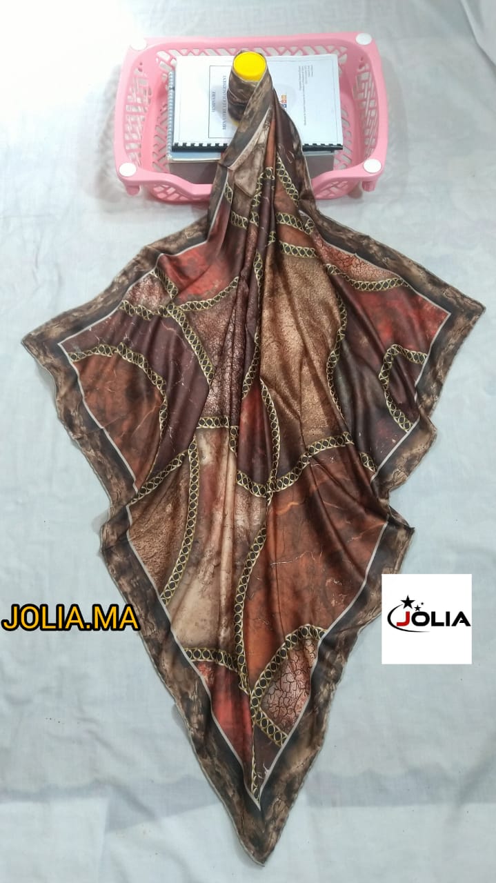 Foulard satin multi couleurs