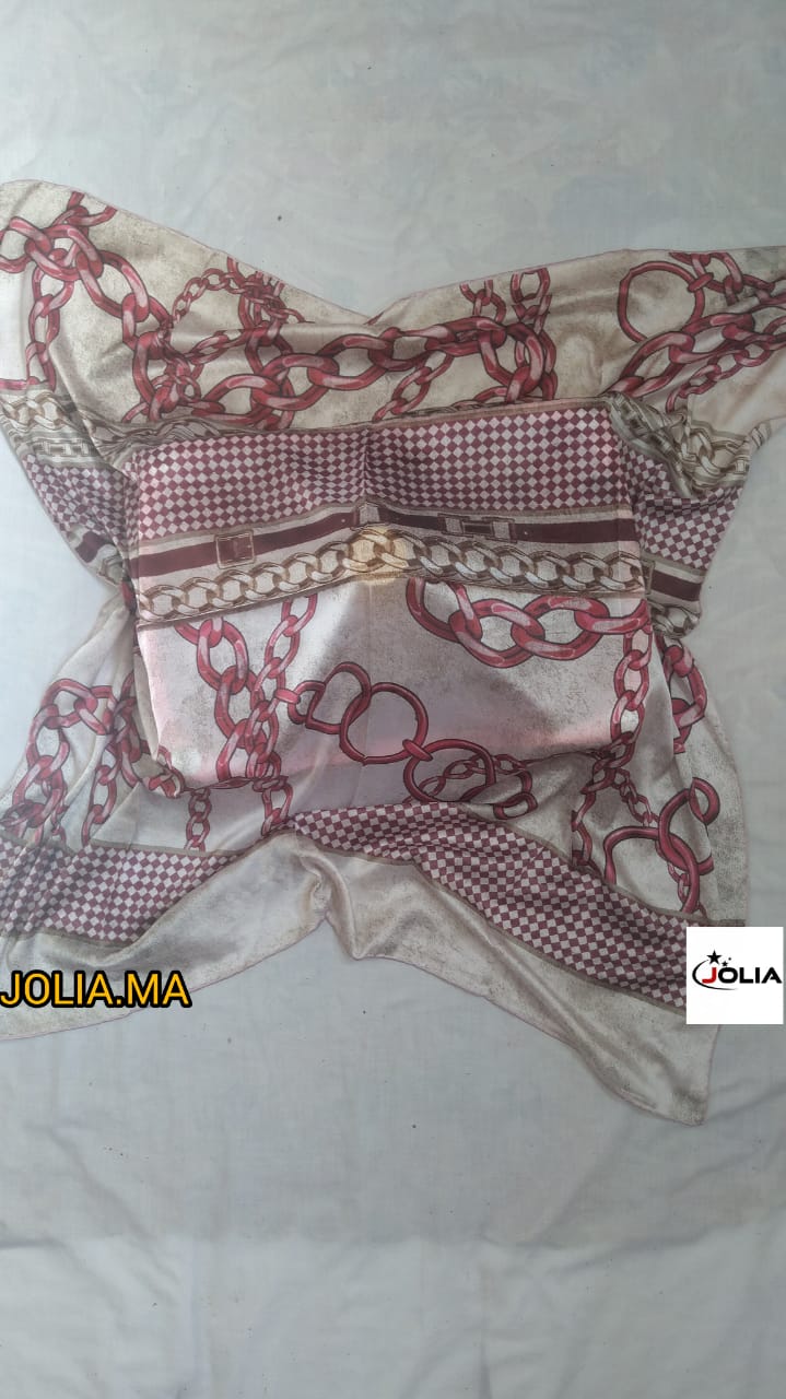 Foulard satin multi couleurs