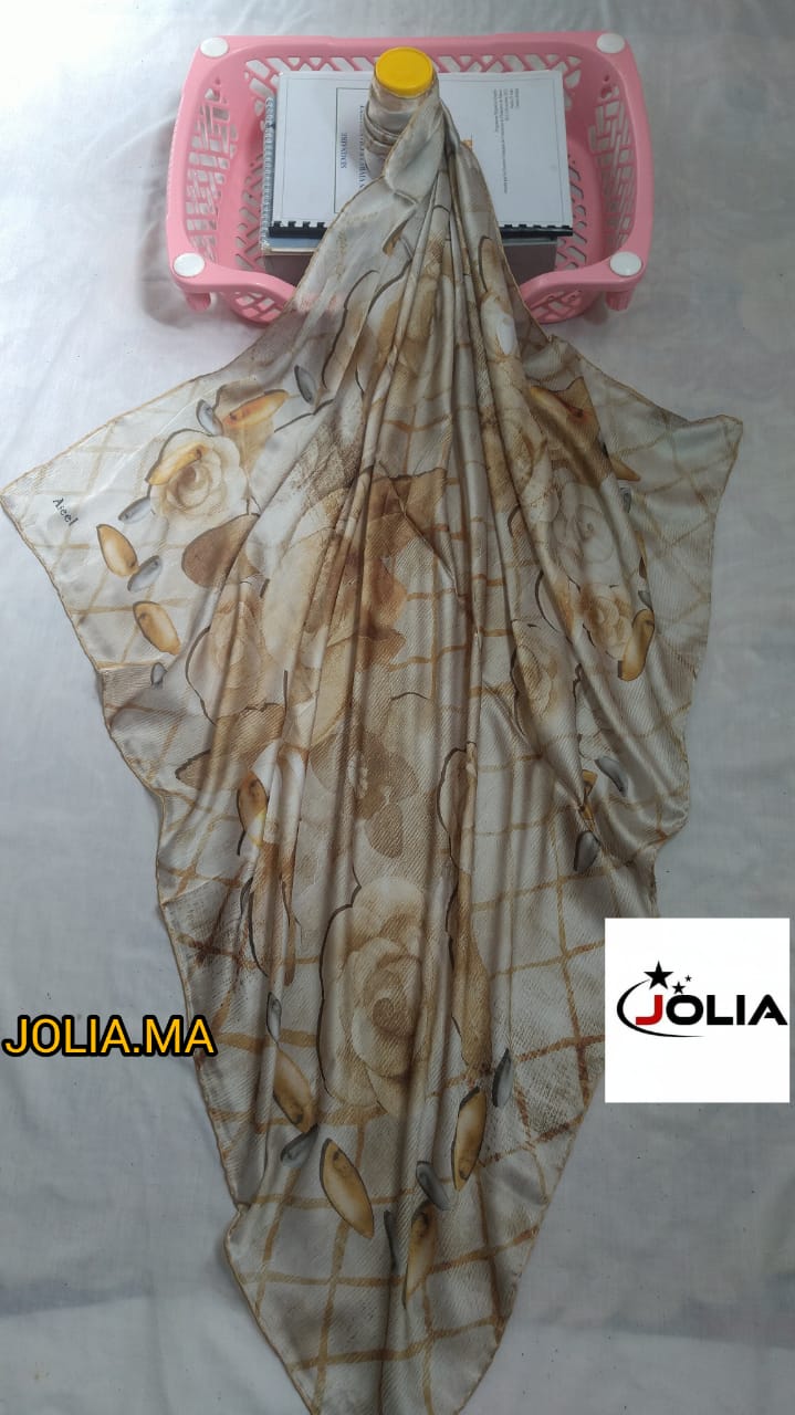 Foulard satin multi couleurs