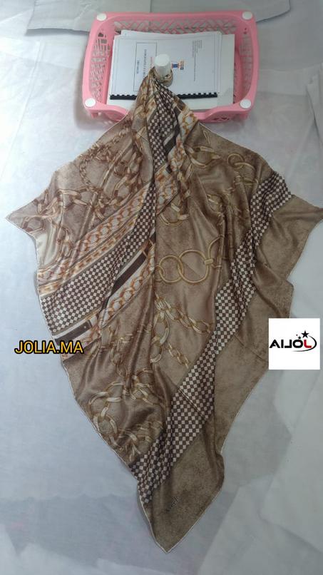 Foulard satin multi couleurs