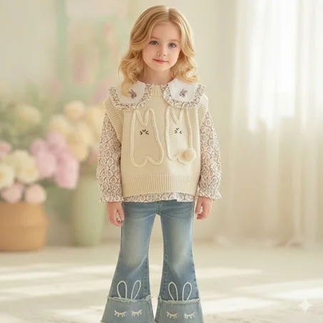 Enssemble Petit Jardin de Lapins 3piéces