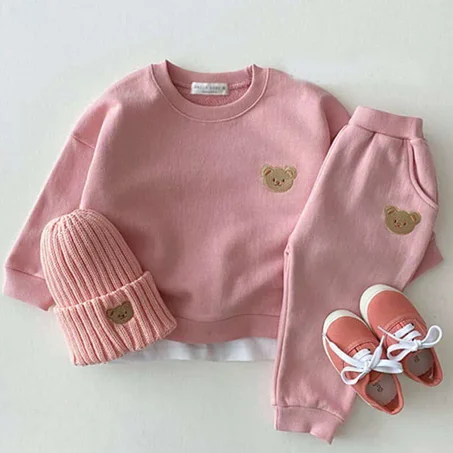 Ensemble 2 pcs rose son bonet