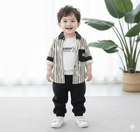 Petit Explorateur noir 3 piéces