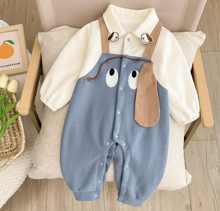 Combinaison toutou bleu