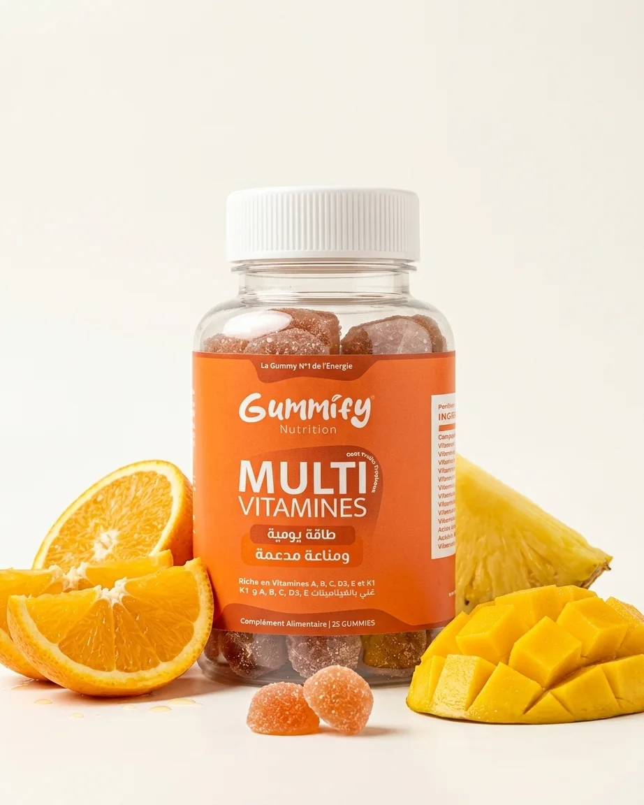 Gummies Multivitamine — Énergie Quotidienne & Immunité