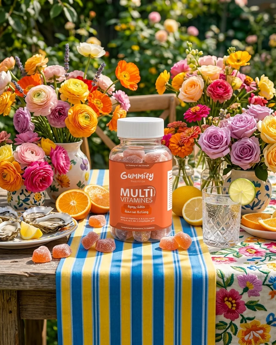 Gummies Multivitamine — Énergie Quotidienne & Immunité