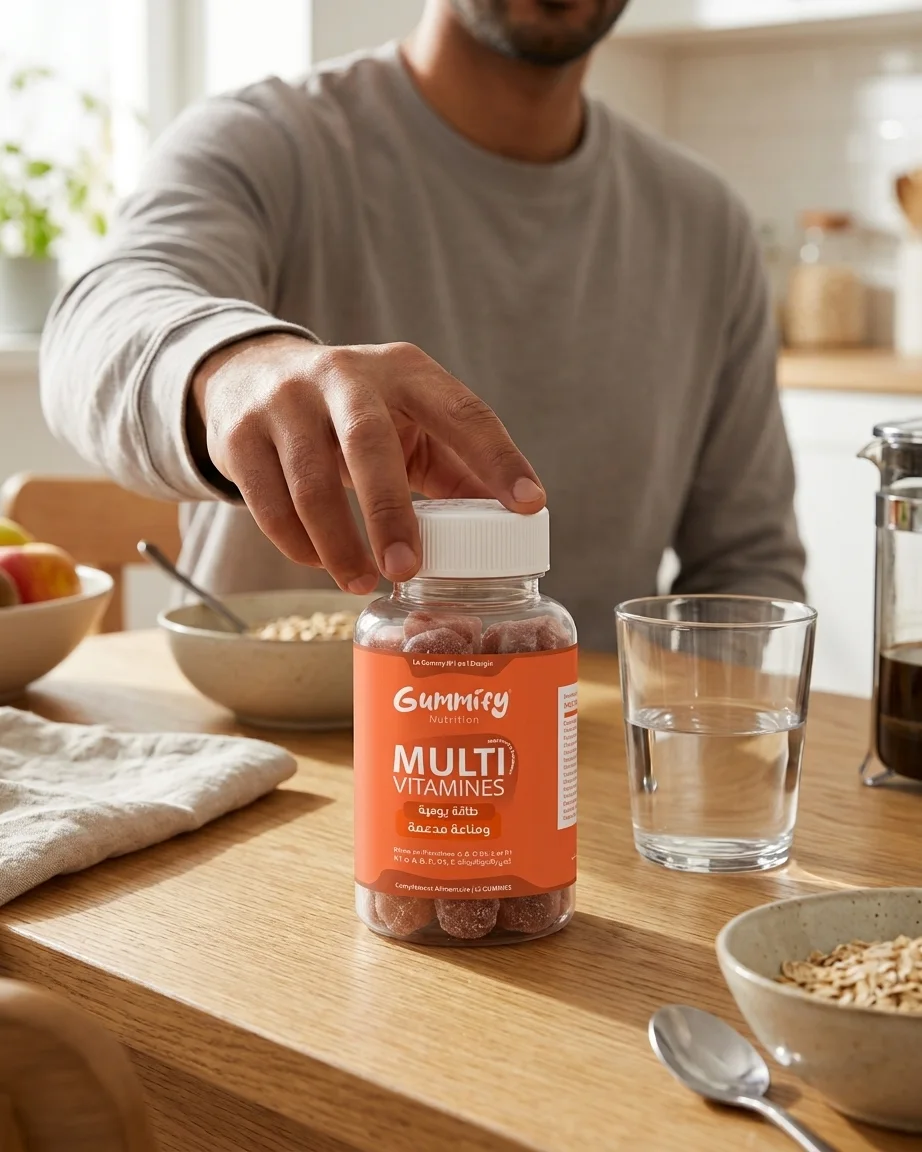 Gummies Multivitamine — Énergie Quotidienne & Immunité