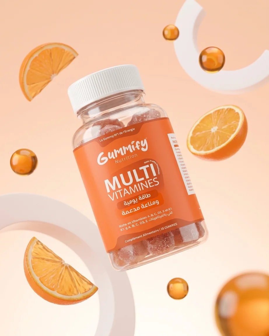 Gummies Multivitamine — Énergie Quotidienne & Immunité