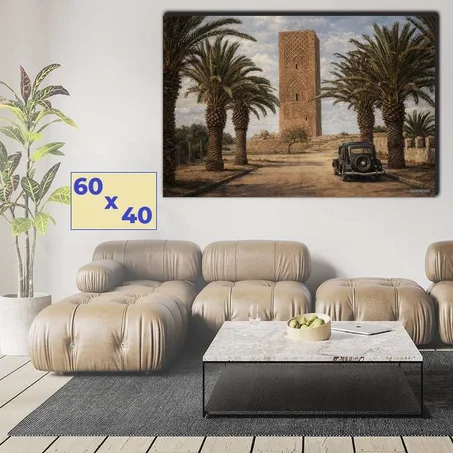 صومعة حسان في ثلاثينيات القرن العشرين