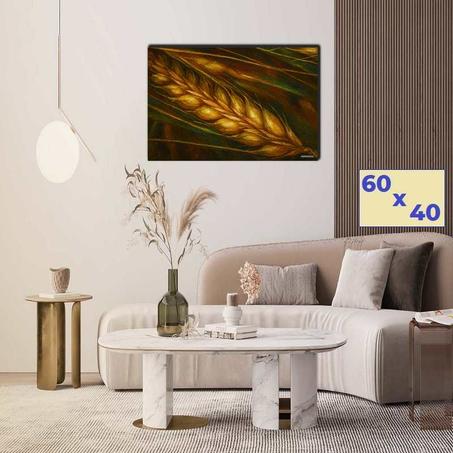 سنبلة قمح بلون ذهبي