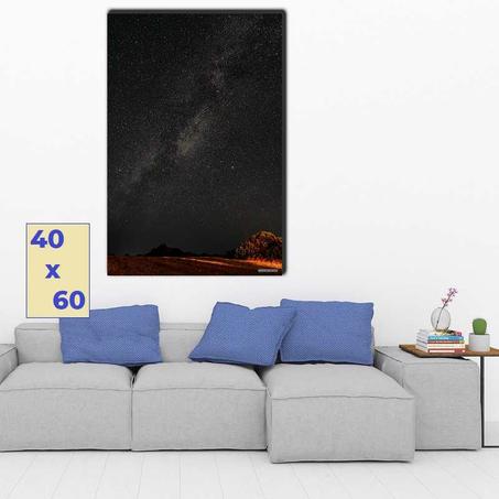 سماء ليلة هادئة في البادية