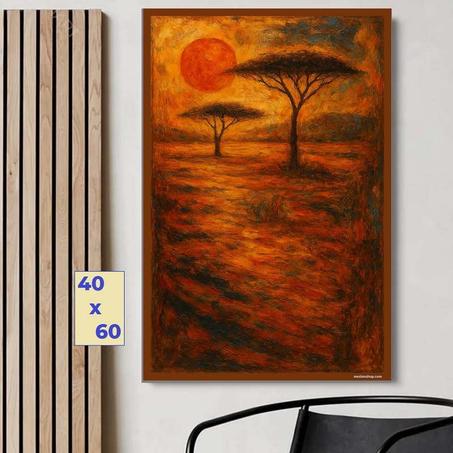 شروق مدهش في السافانا الإفريقية