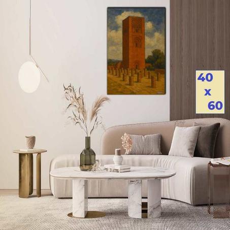 صومعة حسان في بداية القرن العشرين