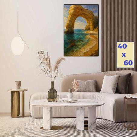 قوس صخري طبيعي على أجمل شواطئ البرتغال