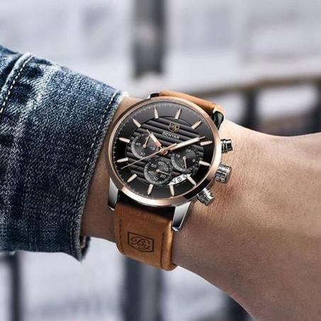 Montre - BENYAR - Chronographe - Multicolore - Étanche 3 ATM