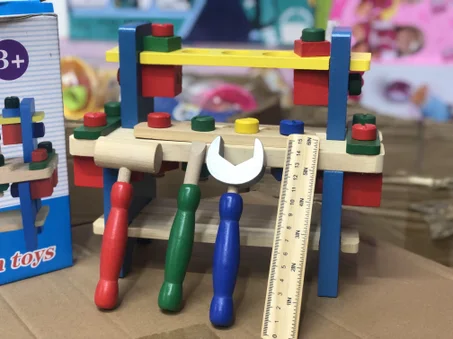 مجموعة أدوات صيانة خشبية