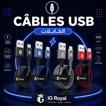 📲 Câbles USB — الكابلات