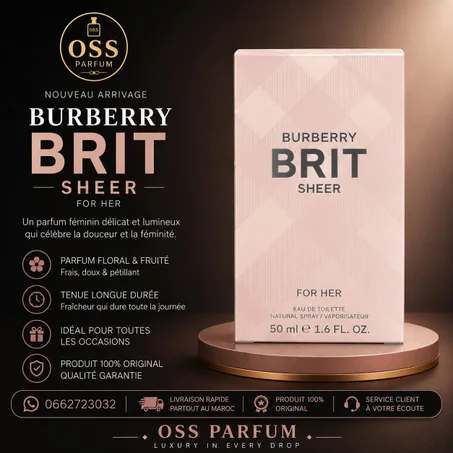 Burberry Brit Sheer For Her - 100% Original