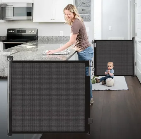 Retractable Gate To Protect Children (Black)