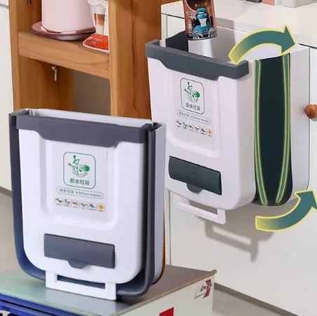 Collapsible trash can