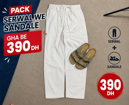 pack sandale w le lain