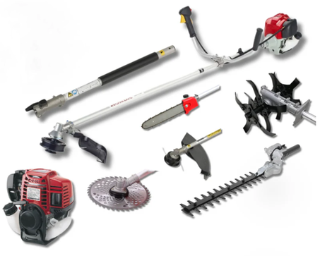 آلة قص العشب والأشجار 5 في 1