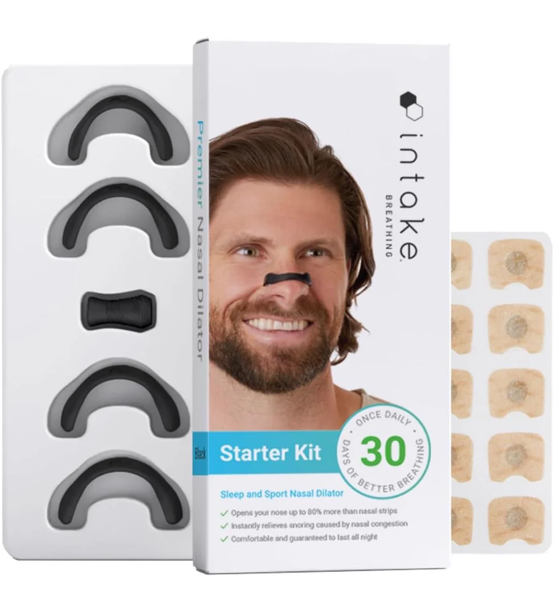 مجموعة شرائط الأنف لتحسين التنفس