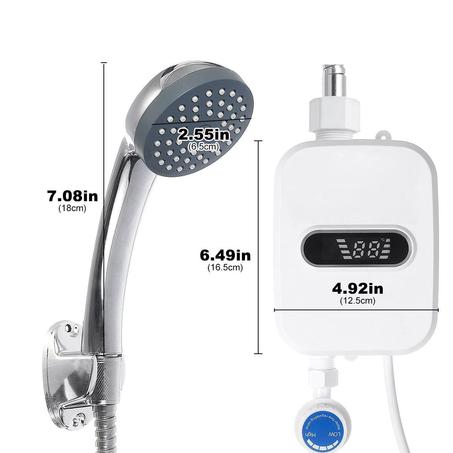 😍 Instant Electric Shower Heater Set (Double Hose)