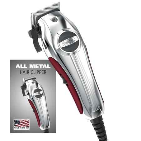 Wahl USA Pro - Cortadora de pelo con cable de alto par ultra silencioso para un funcionamiento ultra silencioso y temperaturas de funcionamiento más frías, carcasa de metal con bandeja protec