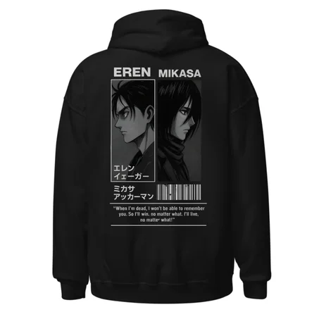 Eren And Mikasa Oversize Hoodie