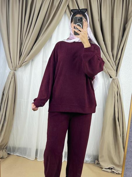 Ensemble Oversize jacquard