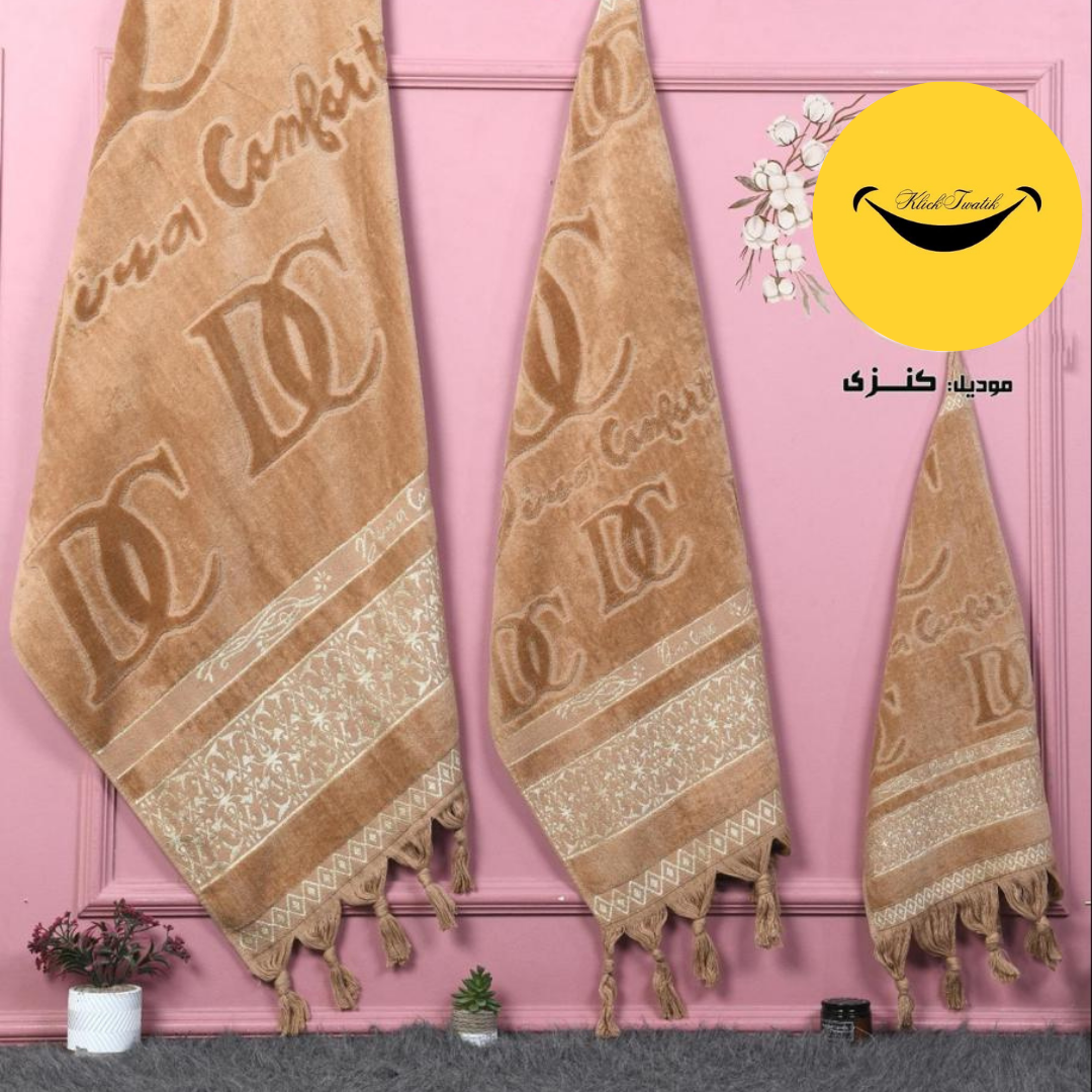 فوطة 3 بياس بالهدب