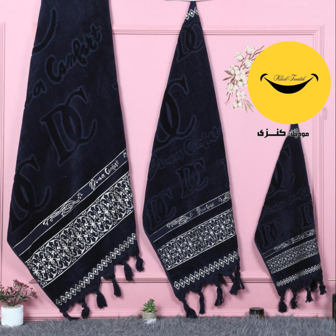 فوطة 3 بياس بالهدب