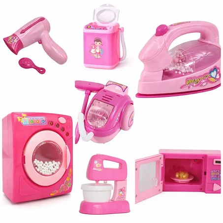 Conjunto de electrodomésticos rosa