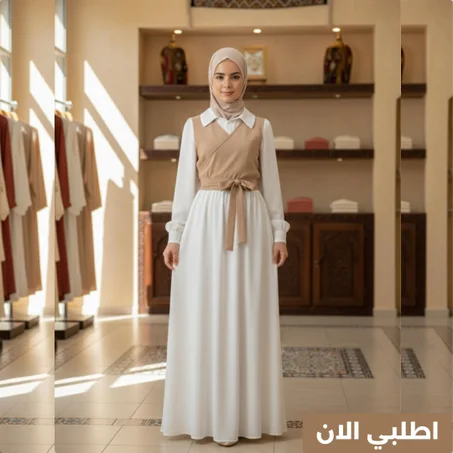 روب حجاب الأميرة طويل للبنات المحجبات