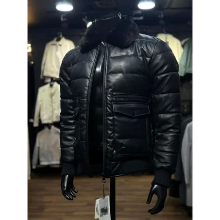 VESTE CUIRE AVEC FOURRIR