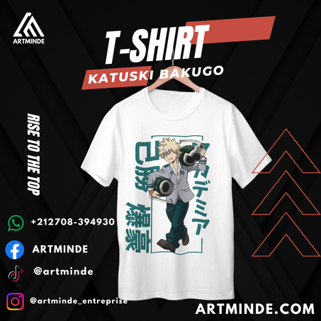 T-SHIRT BOKONO HERO (KATUSKI BAKUGO)