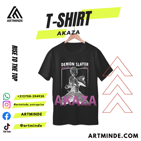 T-SHIRT DEAMON SLAYER (AKAZA)