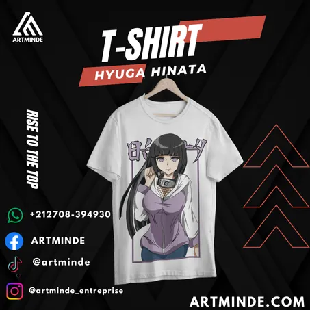 T-SHIRT NARUTO (HYUGA-HINATA)