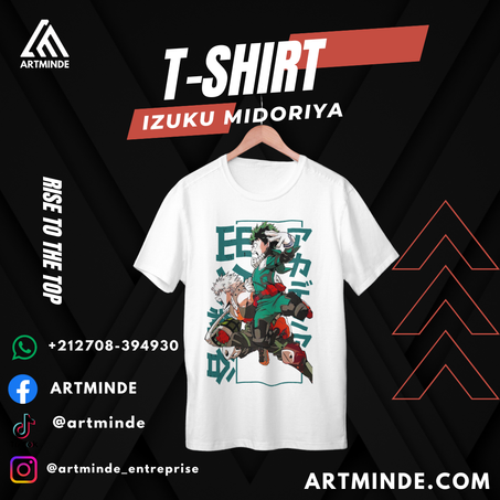 T-SHIRT BOKONO HERO (MIDORIYA)