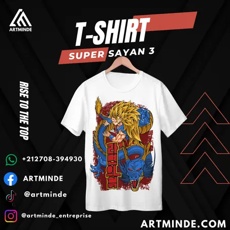 DRAGON BALL T-SHIRT(SON GOKU) ALL COLORS AND SIZES