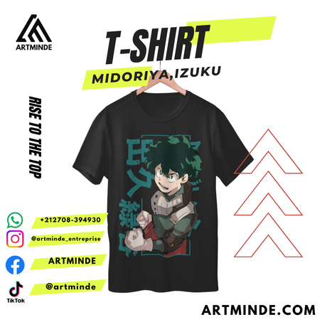 T-SHIRT BOKONO HERO (MIDORIYA)