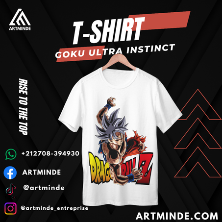 DRAGON BALL T-SHIRT(SON GOKU ULTRA INSTINCT) ALL COLORS AND SIZES